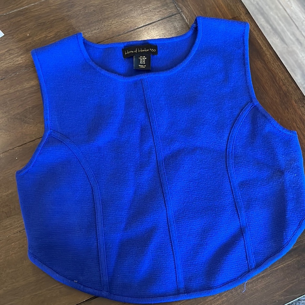 House of Harlow Knit Sleeveless Shell Tank